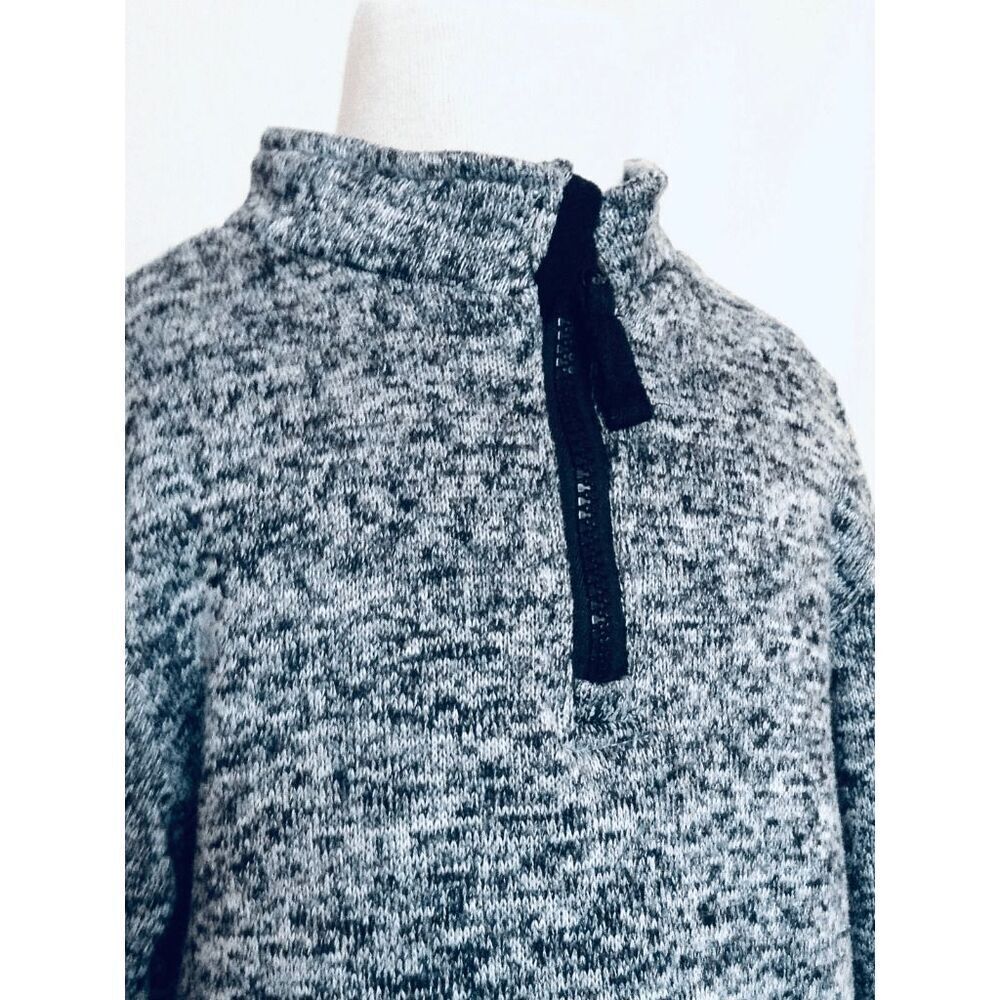 NEW COPPER DENIM Boys 7 Knit Marled Pullover Sweater Zip Up. Jacket